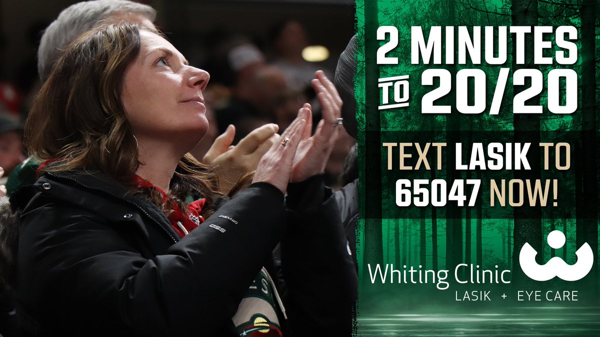 mnwild's tweet photo. Score free LASIK from @WhitingClinic! 🤓

Enter: https://t.co/7eAxzrrjxV https://t.co/IgX9CXR0Se
