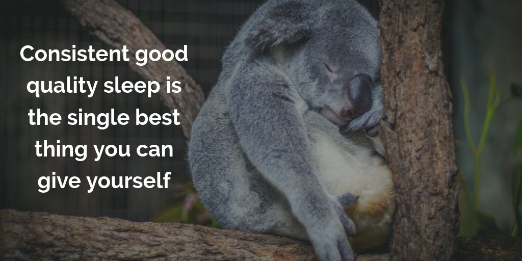 LinkyBrains's tweet photo. Consistent good quality #sleep is the single best thing you can give yourself https://t.co/3ztHQ02qlz