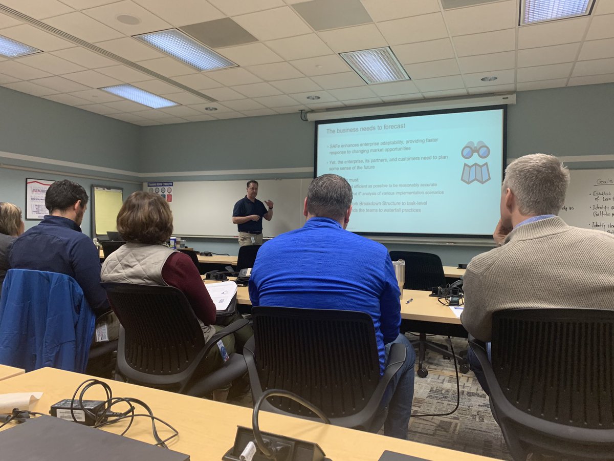 HKrumena's tweet photo. Continuing our @amfam journey of #agile transformation with Lean Portfolio Management training. 40 filled minds today! Great things ahead! https://t.co/coULQOwPSj