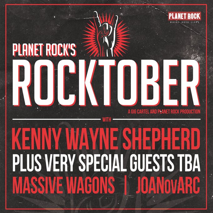 O2AcademySheff's tweet photo. NOW ON SALE!
Saturday 24th October
@PlanetRockRadio's Rocktober 2020 featuring:
Kenny Wayne Shepherd @kwshepherd
Very Special Guest TBA
@MassiveWagons
@Joanovarc
Tickets: https://t.co/vGYnYdzNZB
#sheffield #sheffieldissuper #o2academysheffield #o2music #sheffevents https://t.co/q2SXH0GoRp