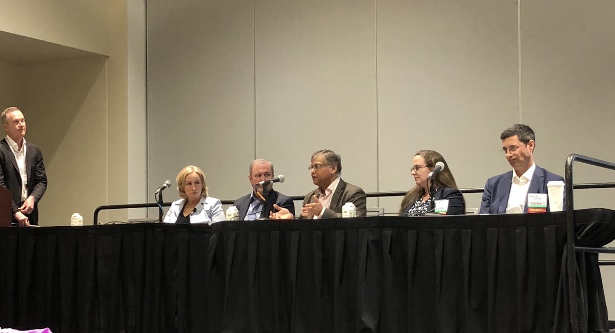 Nice to hear that pharma and hospitals agree that making data more #FAIRdata and metadata more sustainable is a pre-competitive effort: panel discussion <a href="/dapattmd/">Dr. Patt</a>, Mark Hulse <a href="/cityofhope/">City of Hope</a>, Ajay Shah <a href="/Bristol_Myers/">Bristol-Myers Squibb</a>, Kristin Beaumont <a href="/IcahnMountSinai/">Icahn School of Medicine at Mount Sinai</a>, Paul Rejto <a href="/Pfizer/">Pfizer Inc.</a> #TRICON