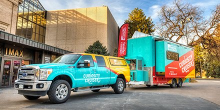 DenverMuseumNS's tweet photo. We are thrilled to partner with @MakerBolder and Rocky Mountain STEAM Fest to celebrate all things creative, imaginative and exploratory. March 7-8 at the Boulder County Fairgrounds, come experience the Curiosity Cruiser, your friendly neighborhood museum on wheels! #goSTEAMFest https://t.co/i7sZz3TVyD