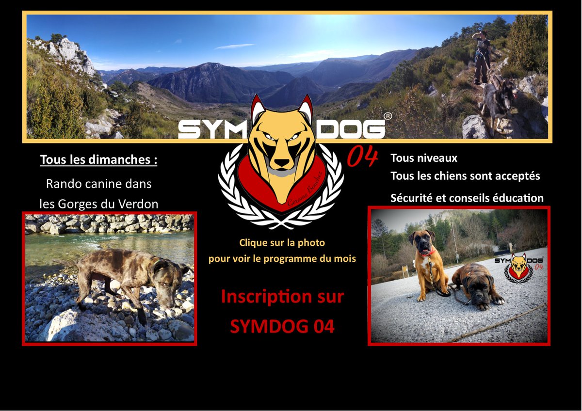 sym_dog_04's tweet photo. Tous les dimanches randonnée / rencontre canine
Inscription sur : 
https://t.co/55fpB1PPnZ
#symdog #symdog04 #educationcanine #educateurcanin #castellane #gorgesduverdon #regionpaca #verdon #montagne #chien #chiens #randonnée #randonnéecanine #baladechien #baladecanine https://t.co/E8JE0ZX1tO