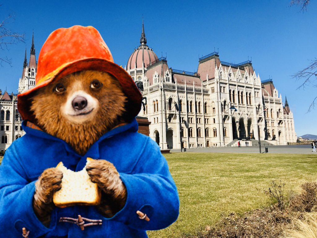 LanchesterEP's tweet photo. The boys were disappointed to be missing out on ‘World Book Day’ in school in the UK tomorrow, so they decided that they would bring their favourite book characters on a tour of Budapest with them today! 🇭🇺 📚 Made using the fabulous @pixomatic_app #WBD2020 @WorldBookDayUK https://t.co/O9acBGlR0e