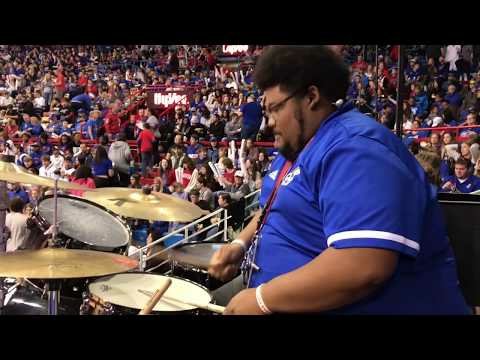 Well tonight is my last gsme playing in Allen Fieldhouse. It has been an honor being the KU Drummer. Gonna go out with a bang! #kubball #kudrummer #SeniorNight