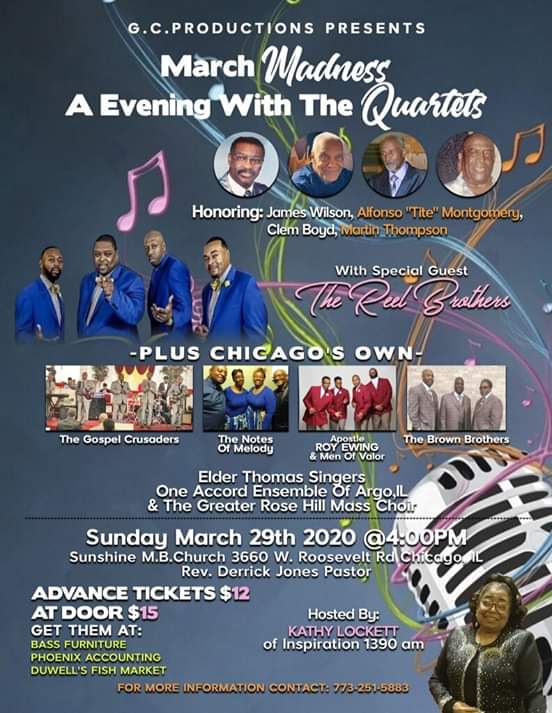 GospelCrusaders's tweet photo. Tickets Are Available For This Concert At All The Usual Locations In Chicago...Also The Little Princess Fundraiser Contest Will Take Place The Same Day! If You Would Like To Support Any Of Them Check The Flyer For Details https://t.co/rgOaX9Xbxr