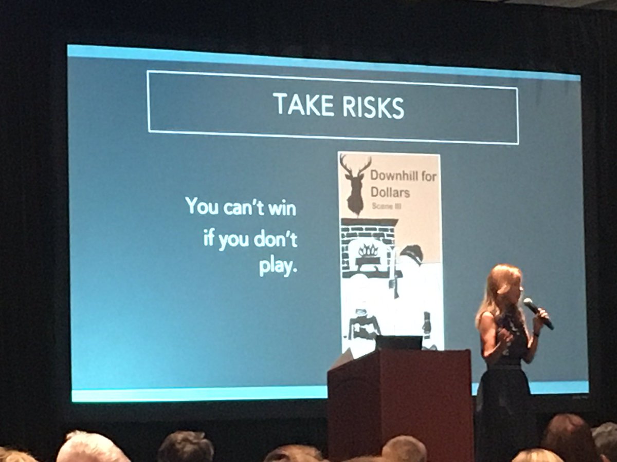 DCVelocity's tweet photo. “Alpha Girls” author @JulianGuthrie speaks on the importance of taking risks at @highjump show’s “women leaders in supply chain” luncheon. #highjumpelevate https://t.co/8Y6nrIOvlE