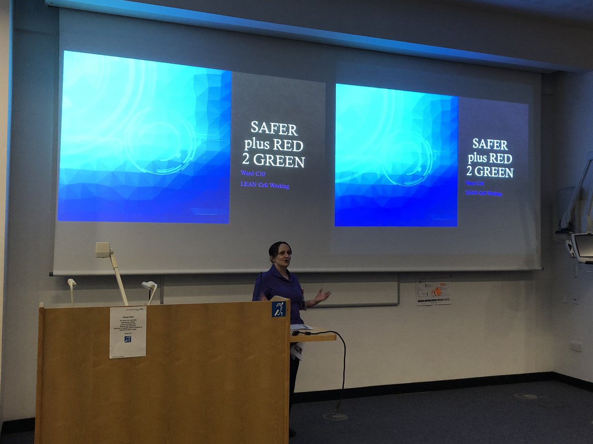 GreenhalghLyssa's tweet photo. Our Wonderful @joannemohammed2  presenting on SAFER and how Team C10 reduced LOS by 26% @llosteam @joannemohammed2 https://t.co/wGKo66dc6o