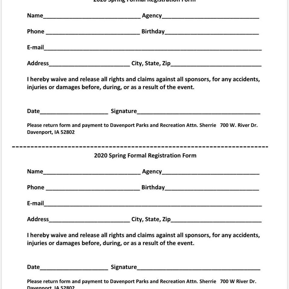 HandinHandQC's tweet photo. The Davenport and Bettendorf Parks and Recreation Departments Spring Formal Dance will be held next month. Come dressed up on Sunday, April 26th to the Starlight Ballroom located at the Mississippi Valley Fair from 4:30 - 8:30 pm. Pre-registration is required by April 12th. https://t.co/w7mQCnXPf3