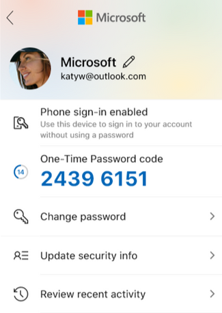 Alex_A_Simons's tweet photo. Today's news (it's really cool!): You can now manage your account details from within the Microsoft Authenticator app. Rolling out for iOS now. Learn more here: https://t.co/K50FmO1H9f https://t.co/OFT9hOqpG4