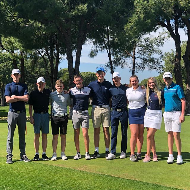 SEC_Sport's tweet photo. Round 2/4 complete at the lovely picturesque Nobilis Golf Course. @ryanhardy35 storms to the top of a packed leaderboard with 38 points 👊 https://t.co/dZiVsO18Bh https://t.co/kbkPZCr5zo