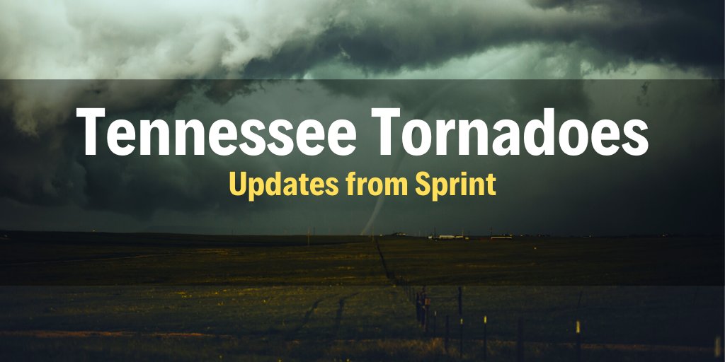 .@Sprint is waiving talk, text and data fees for our customers impacted by the #NashvilleTornado. Thinking of you all during this tragic time. sprint.co/38qFcZI