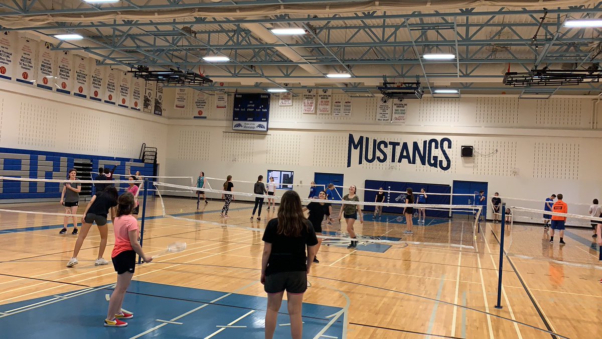 MrVosman's tweet photo. Huge badminton week in Highwood PE! https://t.co/EzJwz2gc76