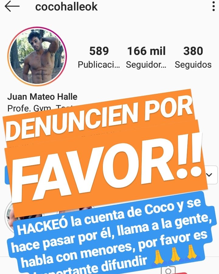 Cami_cunning's tweet photo. DIFUNDIR POR FAVOR! 
Hagámoslo llegar este mensaje a @instagram es un tipo q nadie conoce y no sabemos de lo q es capaz de hacer con otras personas por favor , no miremos para otro lado, hay que DENUNCIAR 🙏🙏🙏 https://t.co/JjvbhpB1xI