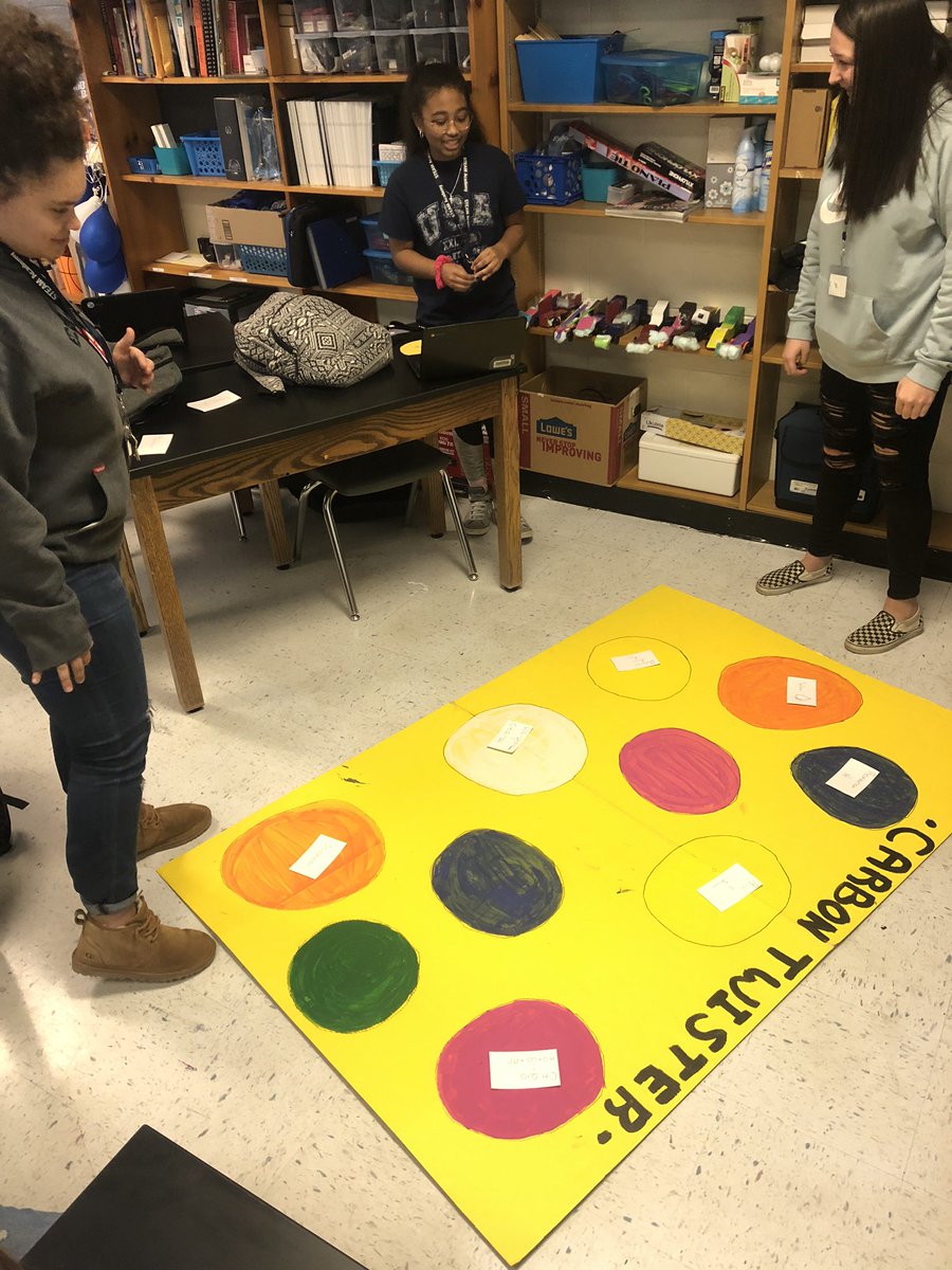 arosenSTEAM's tweet photo. Student choice, learning while doing through board game, song, video and journal writing creations to show understanding of carbon cycle in @STEAMhigh Intro to Biology https://t.co/pidAGPrVV0