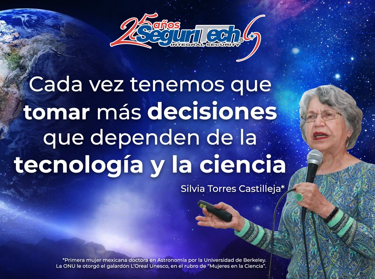 SeguritechGrupo's tweet photo. #FraseTech #MiércolesDeFrase #MujeresDeLaCiencia #Seguritech #FelizMiercoles https://t.co/NsKn7J0CRa