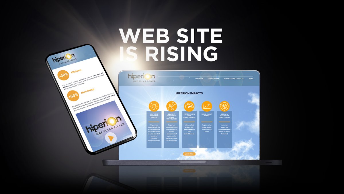 HiperionProject's tweet photo. The Hiperion project website is online! https://t.co/Lz3vJ3ENMc
You will discover the disruptive technology of @insolight and the expertise of the consortium to make it happen at a large scale!
Follow us and share the news!
#EU_H2020 #PV #INEA_EU #H2020ENERGY https://t.co/gYxCUD7uQ1