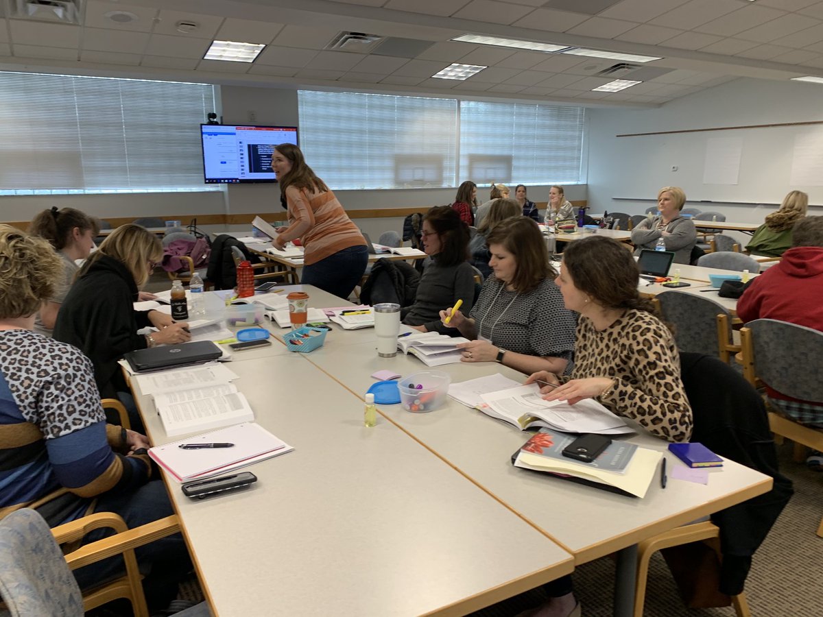 wendytheteacher's tweet photo. Literacy coaches explore aspects of healthy communication with teams. Great learning! @OSULitCollab #literacycoaching #OngoingPD https://t.co/onvuv4ERg8