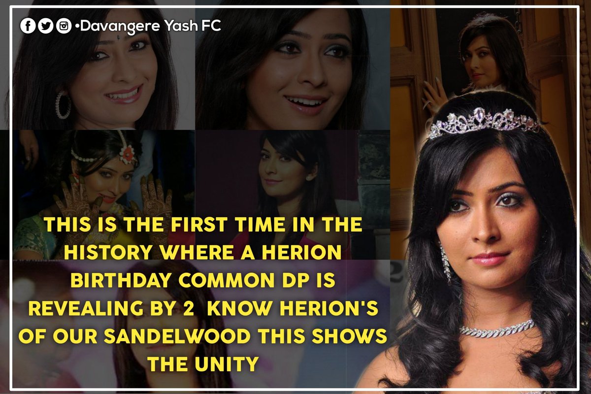 DavangereYashFC's tweet photo. This is the first time in the history where a herion birthday common DP is revealing by 2  know Herion's of our Sandalwood this shows the unity❤
#RadhikaPandit #Yash #NimmaRP #TheNameIsYash
#DavangereYashFC 😎 https://t.co/8E7SabUFPz