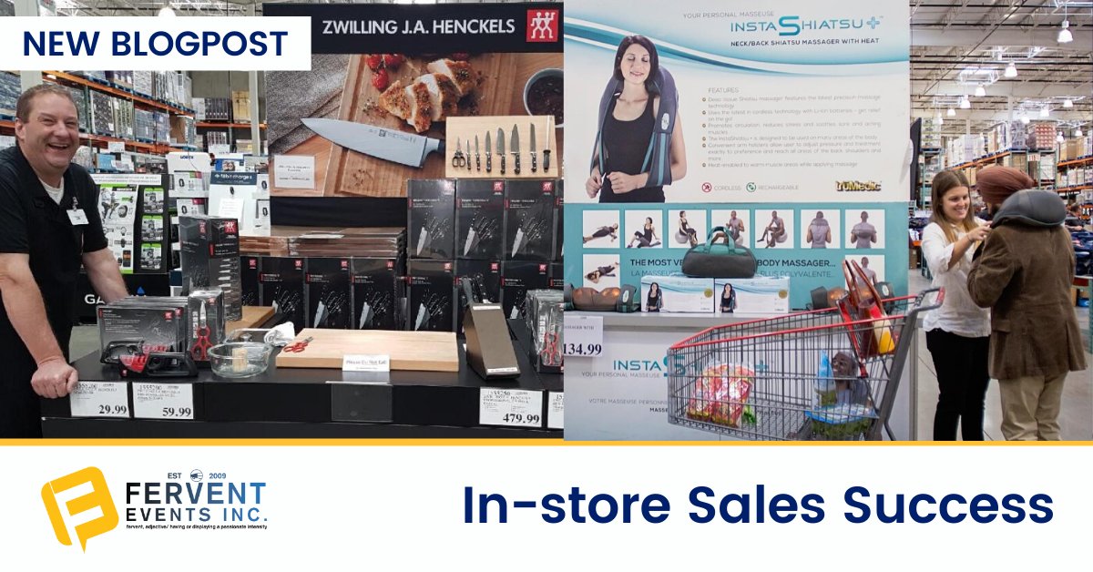 FerventEvents's tweet image. In-store sales and demos are proven to be a great way to increase sales, positive brand impact, and brand visibility. ✨ Read our #blogpost about what Fervent can offer, and how we achieve success! ferventevents.com/store-sales-su… #brandawareness #marketingcanada #marketingtoronto