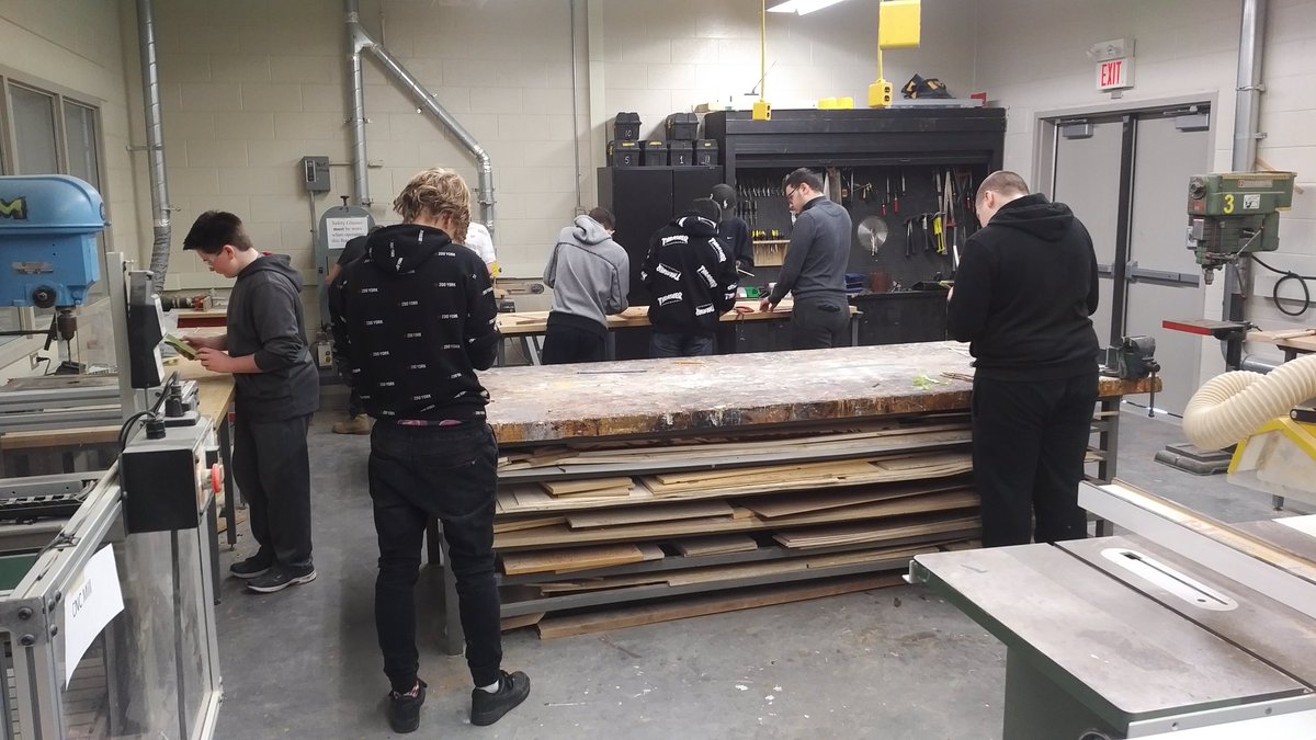 Aviation students building a wing they hope will provide lift... just like the Wright brothers!  <a href="/tvdsbaviation/">TVDSB Aviation School</a> <a href="/TVInnovates/">TVInnovates</a>  @tvdsb
