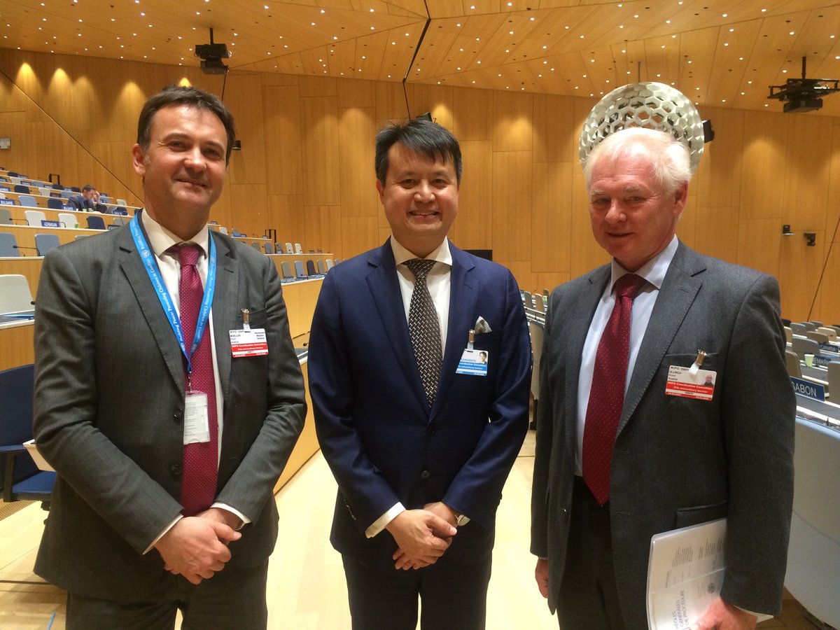 robertmueller3's tweet photo. Congratulating Daren Tang from Singapore on his election as designated Director-General of the World Intellectual Property Organization in Geneva #WIPO https://t.co/JjidwDvqJS