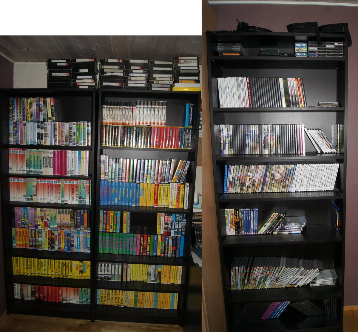TumpeloRally's tweet photo. Around 2006/2007 started to buy Rally VHS & DVD's, some I had had already during my childhood which made my "nest egg". From that moment things have escalated a bit... But everyone has to collect something right...? #LotsOfEuros #NoSense #StillContinuing https://t.co/J0TV0wcNVG