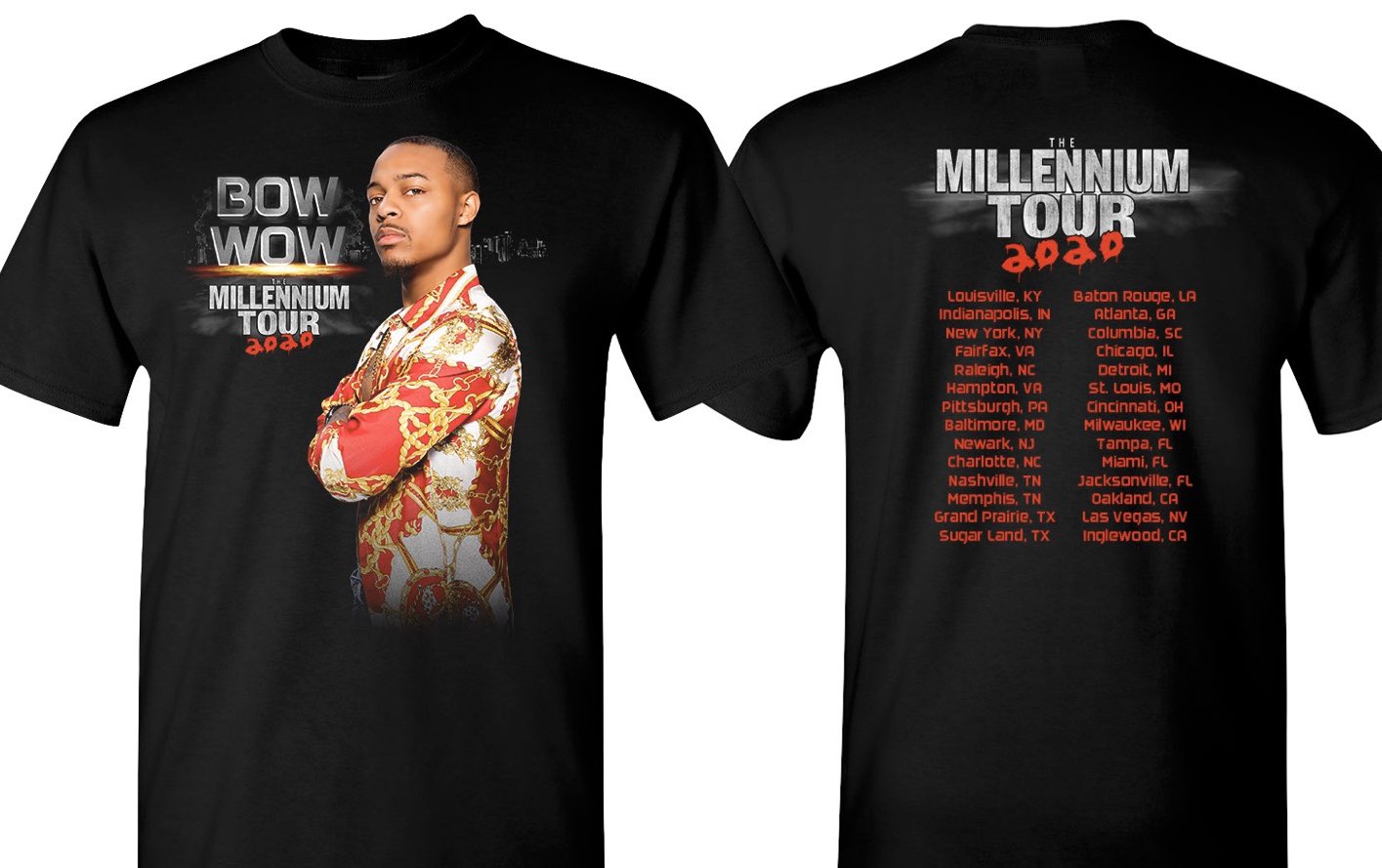 Millennium tour hotsell 2020 shirts