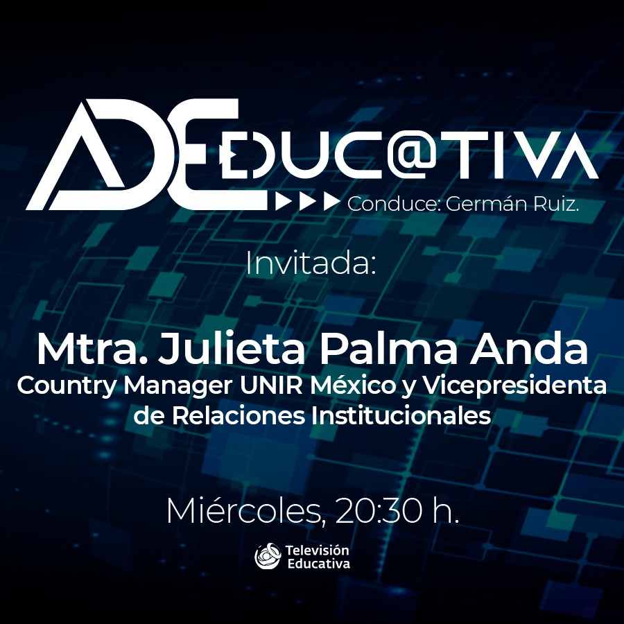 aprende_mx's tweet photo. #ADEducativa 🌐
Esta noche, el Dr. @Ger13Ruiz tendrá como invitada a la Mtra. @julypalmaanda para hablar sobre la #educación en la era digital.
¡No te lo pierdas por #IngenioTV! https://t.co/LbqZNG2U4k https://t.co/7WeJrcUkBX