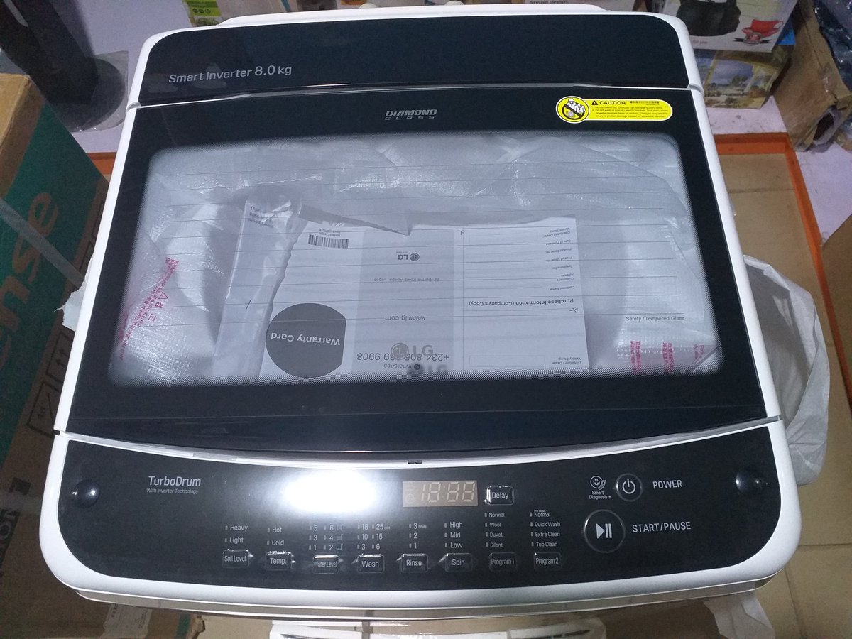 OGTMart's tweet photo. LG 8Kg Top Load Full Automatic Washing Machine with 36% Energy Saving and 10years warranty available at OGTMart.
DM for price
Pls RT...
#CoronaAlert #Covid_19 #WednesdayWisdom #78HoursMMPraise #DownloadVbyVFD Drogba | Henry | Oshiomhole #TheStageWithFireboyEnugu #NFGCSapp https://t.co/JprPCWl7EU