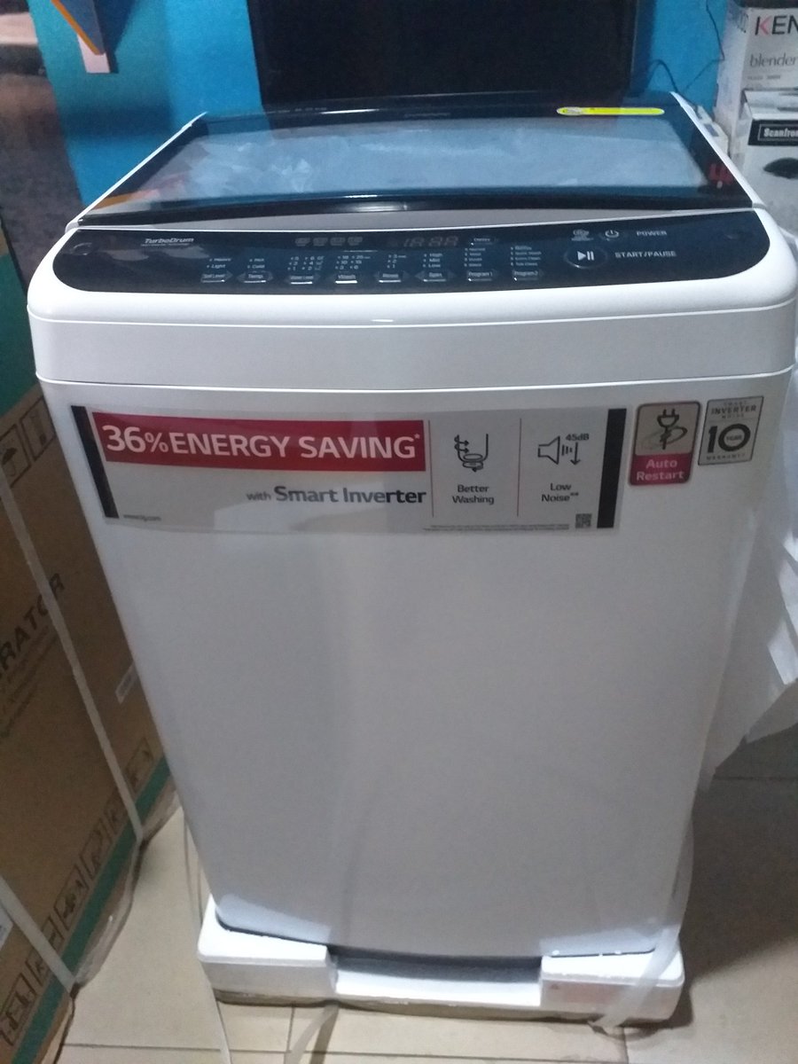 OGTMart's tweet photo. LG 8Kg Top Load Full Automatic Washing Machine with 36% Energy Saving and 10years warranty available at OGTMart.
DM for price
Pls RT...
#CoronaAlert #Covid_19 #WednesdayWisdom #78HoursMMPraise #DownloadVbyVFD Drogba | Henry | Oshiomhole #TheStageWithFireboyEnugu #NFGCSapp https://t.co/JprPCWl7EU