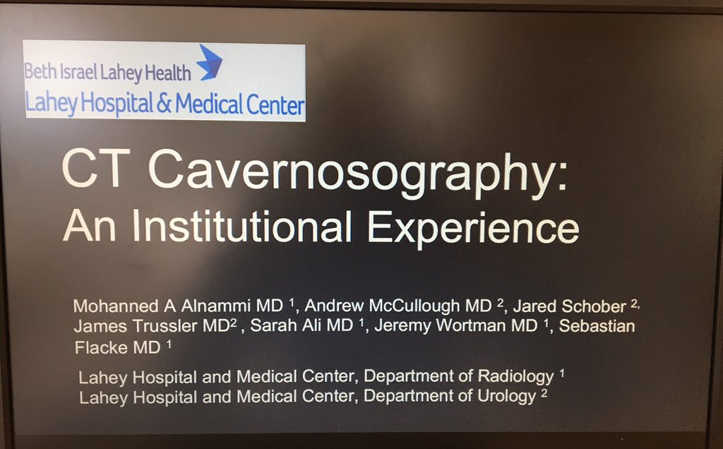 LaheyRadiology's tweet photo. Check out our R2 resident, Dr. Mohanned Alnammi’s online exhibit on the unique topic of CT Cavernosography during the SAR Annual Meeting, in collaboration with Lahey Urology! #LaheySAR #SAR20 #SAR_RFS #LaheyRad #RadRes @mohanne09928128 https://t.co/wLoy2lEJRA