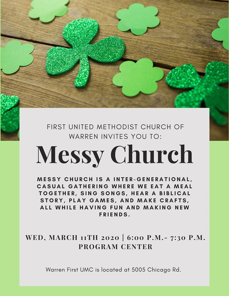 FirstWarren's tweet photo. Are you interested in helping out at Messy Church? We are looking for volunteers to help with setup, hospitality, crafts, and cleanup. Sign up here: https://t.co/5kGi7ZgLnS https://t.co/RKHA4VImYK
