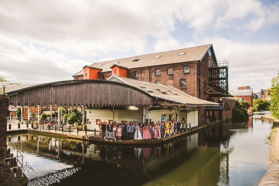 DigbethWeddings's tweet photo. #weddingwednesday is brought to you by Simon Brettell Photography this week. What a wonderful shot of the wedding party in our outdoor area of The Bond! https://t.co/ts2UYUeU1A