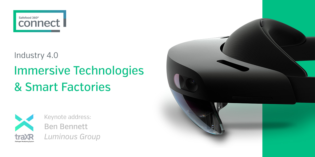 safefood360's tweet photo. Next week at Safefood 360° Connect, @traxr_io demonstrate how immersive and augmented technologies can enhance training, auditing and operational procedures in food hygiene and production. 

Discover more: https://t.co/mPWjrFpdyO https://t.co/ohoSHYpDsA