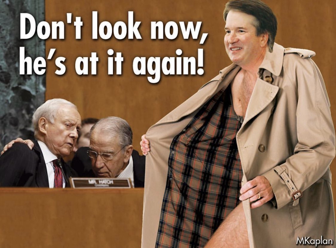 freeusfrom's tweet image. Kavanaugh committed perjury (by lying to Congress) several times at his confirmation hearing testimony. This can not go unaddressed. We can’t take a “bygones-be-bygones” approach to perjury by judges or aspiring judges. #RemoveKavanaugh