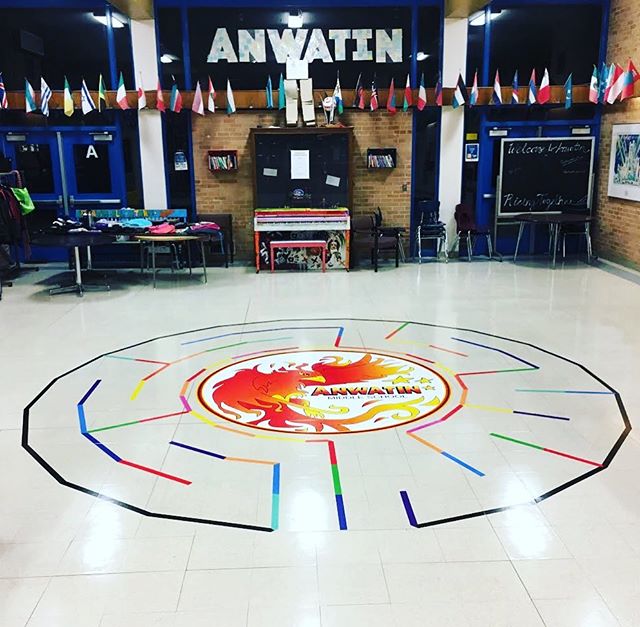 We’re very excited about this colorful floor graphic we created for Anwatin Middle School. Walls, floors, cars- you name it we can wrap it!