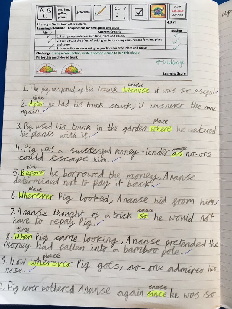 MichelleGrant's tweet photo. For once, I taught a lesson where the kids were working harder than me! Thank you @HamiltonTrust for a lesson I could easily adapt. #PeerMarking #NQT https://t.co/1dS6gq8Jxi