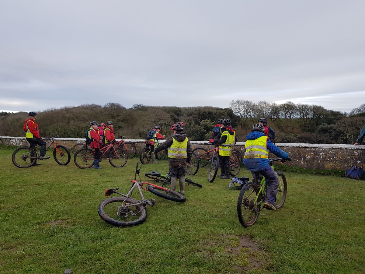 gladstonebarry's tweet photo. Barnacle Biking on a muddy trail! #stackpole2020 #TeamBarnacle https://t.co/hZZYA26tAN