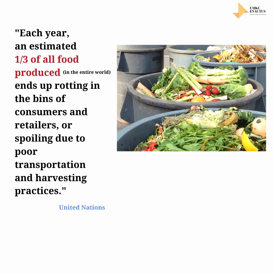 FeedKC's tweet photo. "Each year, an estimated 1/3 of all food produced (in the entire world) ends up rotting in the bins of consumers &amp; retailers, or spoiling due to poor transportation &amp; harvesting practices." 
https://t.co/mN8AmkKSzq @UN @GlobalGoalsUN 

Reduce Food Waste. #12DaysUntil a launch.. https://t.co/dYjBvQznVu