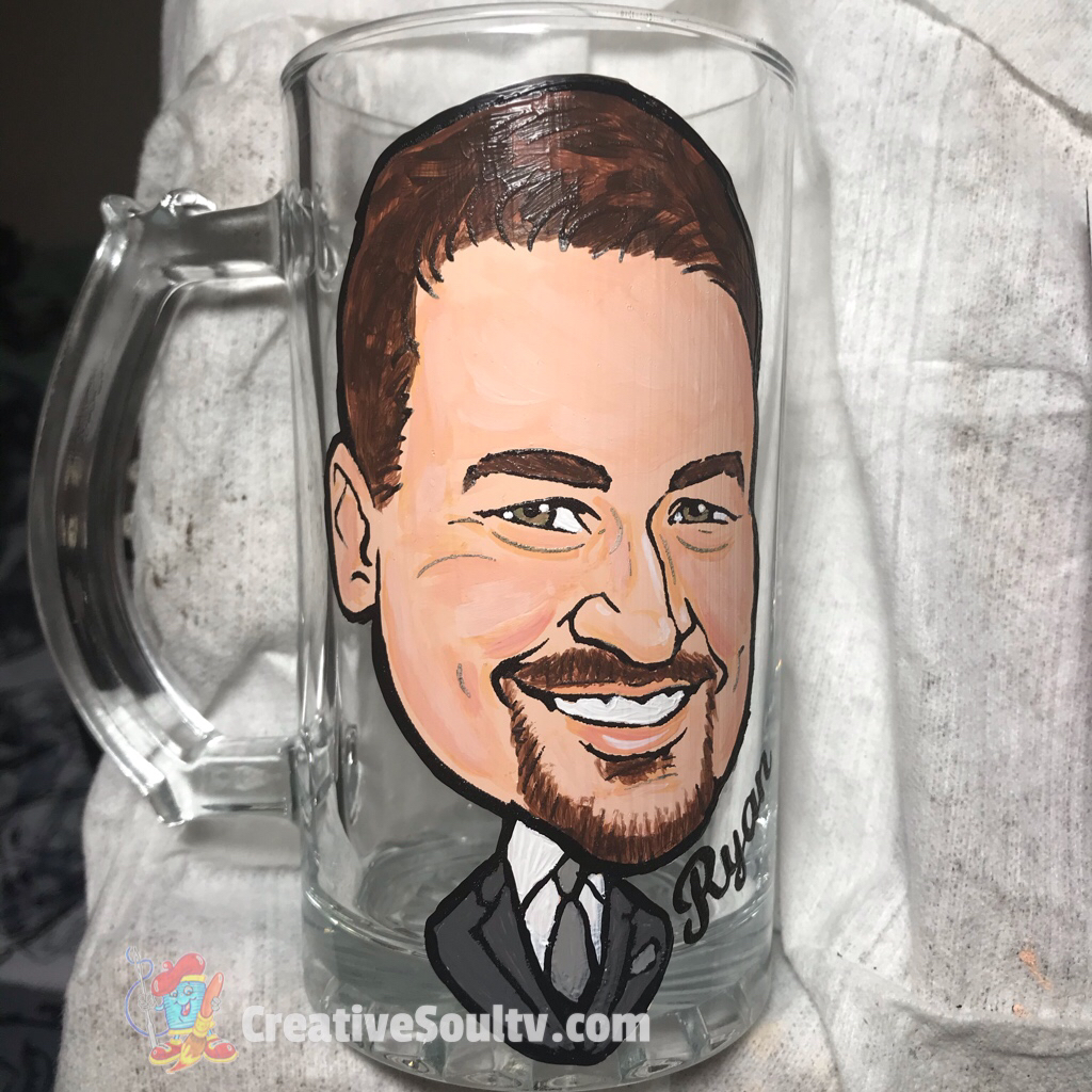 CreativeSoulTV's tweet photo. Groomsmen wedding gift painted on a glass mug 🎨 #savethedate #customgift #wedding #groomsmengift #groomsmen https://t.co/gomStkpsHV