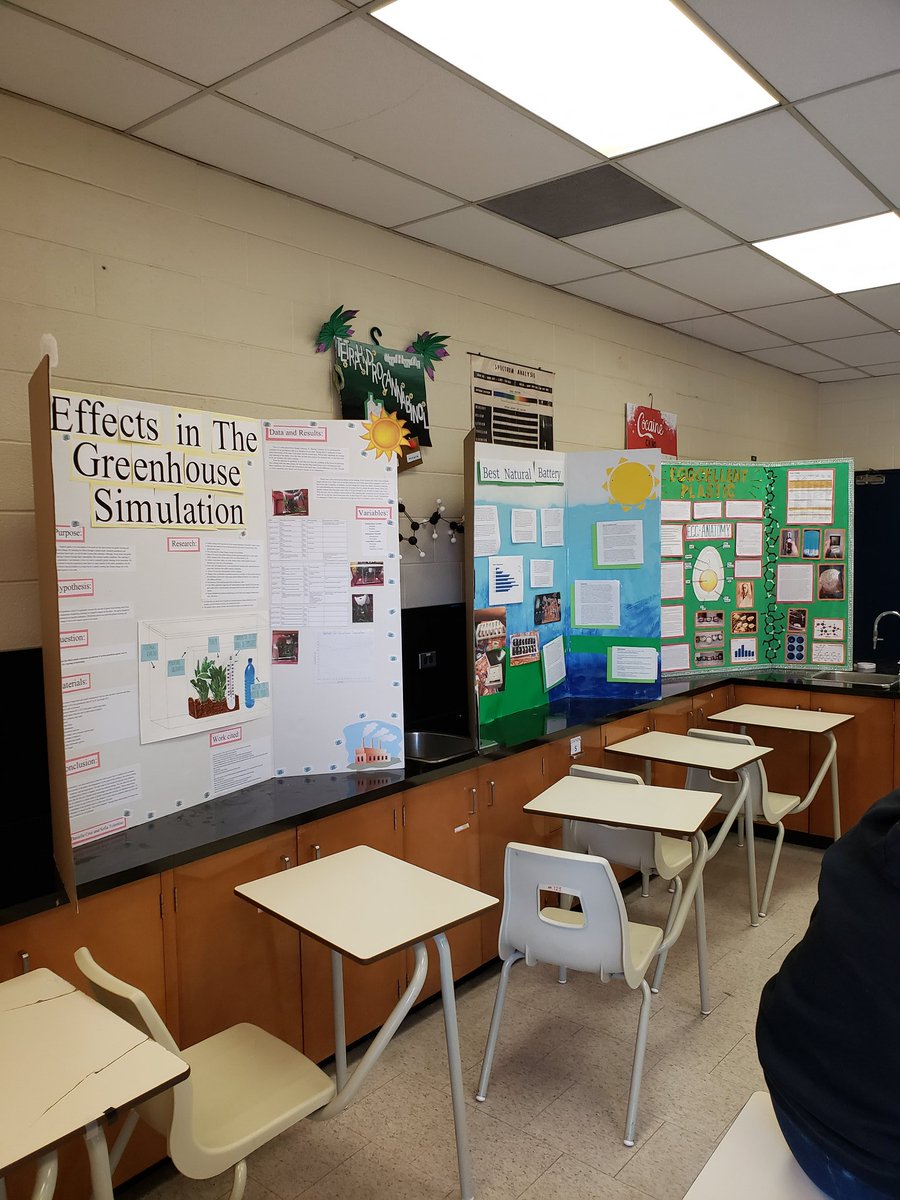 FlchsScience's tweet photo. Take a look at these amazing projects by @LibermannCHS Ss that will be entered in the @toscifair. The topics this year mainly focused on creating a more sustainable planet. Awesome Job Everyone!
#ScienceHappensHere 
@cpitter01 @TCDSB_PAguiar @TCDSB https://t.co/I3oT4k9mKP