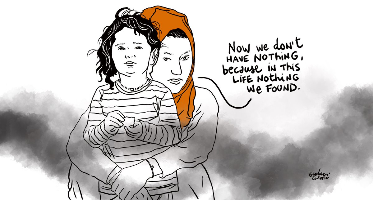 channeldraw's tweet photo. Now we don’t have nothing, 
because in this life nothing 
we found. 
#greece #turkey https://t.co/oCOwAYVM5J