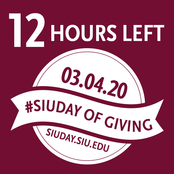 #SIUDAY is today! Come celebrate the success of SIU’s 150th anniversary with us. Together, we can make a difference in the lives of our students. siuday.siu.edu #siu #ready4business