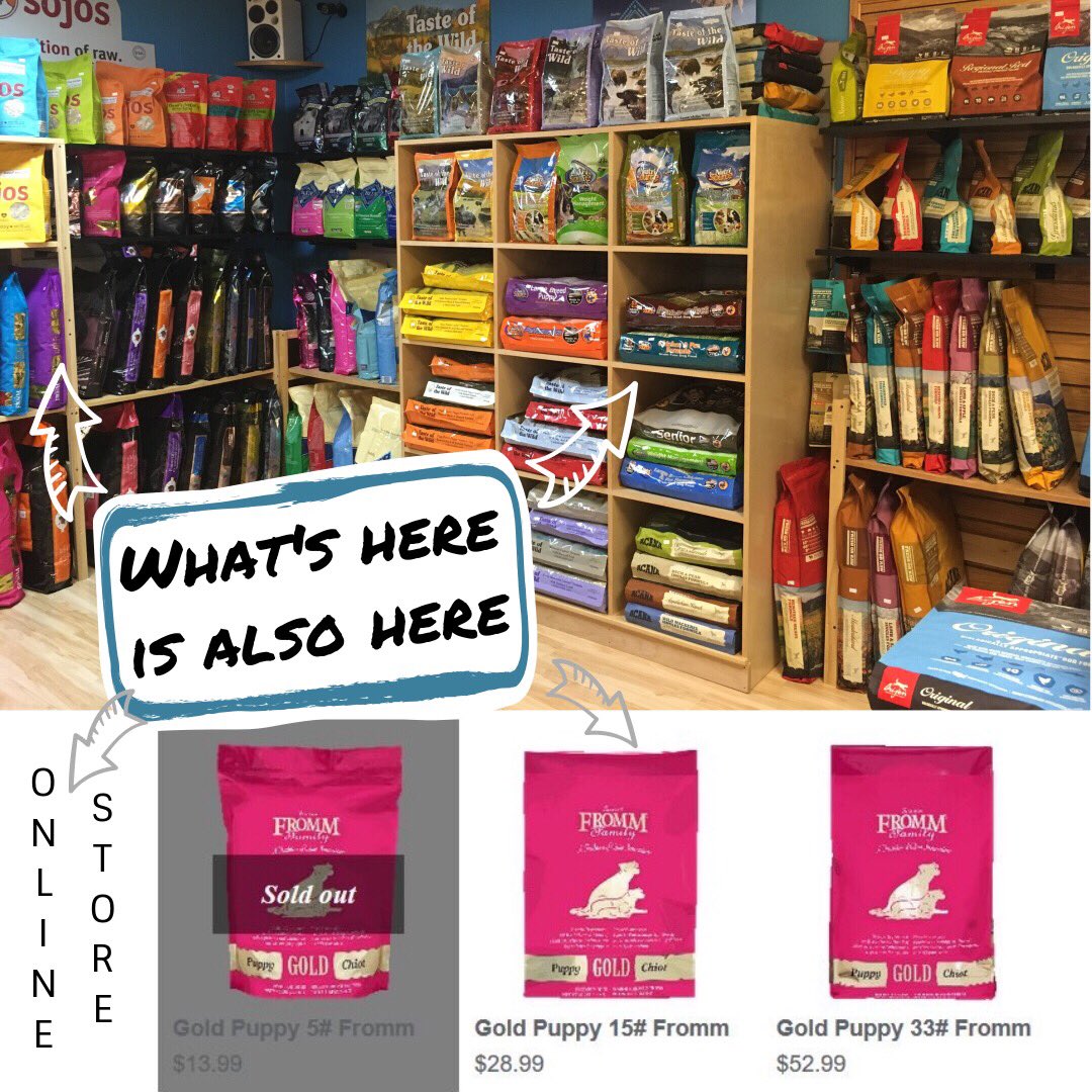 aplaceforfido's tweet photo. Want to know if we have your food in stock?  Just jump on our Online Store and see!  That's right, we have live inventory!  Purchase online for in-store pickup or Friday delivery.  We are adding new products online daily. https://t.co/usSY9VCLxP https://t.co/Bdu47dyoC7