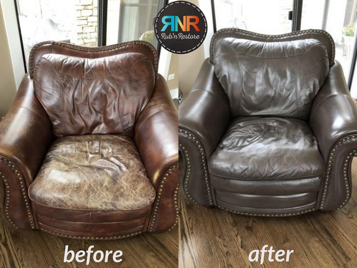 RubNRestore's tweet photo. Sandy reports, “I found the steps to be easy to follow and my old leather looks just like new!  I'm not afraid of redoing more leather projects!” She used our Espresso #LeatherPaint #LeatherChair #RubnRestore #CustomerReviews #CustomerTestimony
https://t.co/djjqOZGNWN https://t.co/hb7T2TX4jo