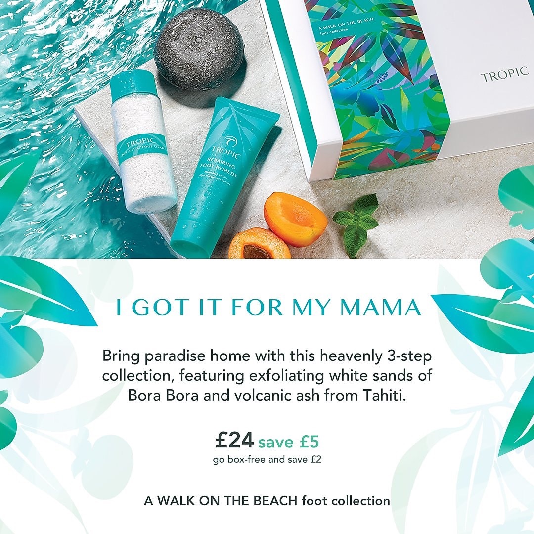 lisa_robbo's tweet photo. Walk on the Beach Collection 👣 

Create the feeling of walking along a tropical beach with this luxurious 3-step polish &amp; repair collection, helping to soften and smooth rough skin ⛱🌊

This collection contains:
Ocean Fizz, Polishing Foot pebble &amp; Repairing Foot Remedy. https://t.co/4vLBb8yLIw