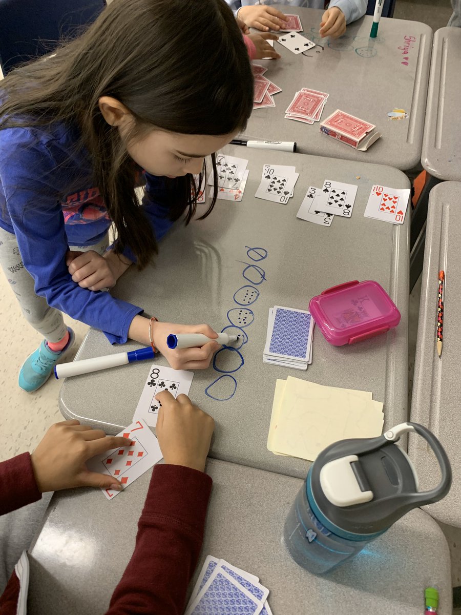 TeamSuperDennis's tweet photo. A fun game of multiplication practice! Can you play at home and beat your siblings and parents?? #msdennisavp #avpsrocks #multiplicationwar https://t.co/lpJJw3wEv7