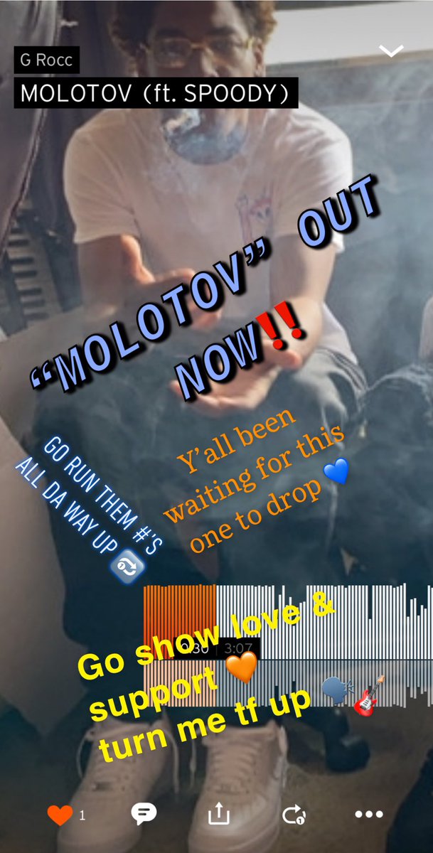 2SAVAGE_Roc's tweet photo. “MOLOTOV” OUT NOW ‼️ Me &amp; @SpoodyRoo just dropped Tht cracc together ✅GO TUNE TF UP Run them #’s all da way up ^🔂 Go show love &amp; support 💙🎸 2$G x 4200 🧡https://t.co/5stiwnc0Jq https://t.co/XipDKUPwUy