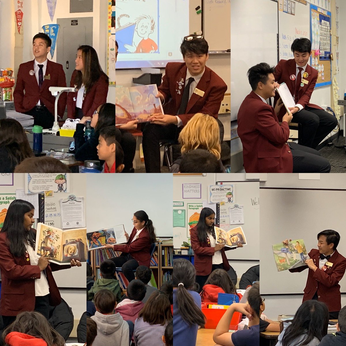 mmcgrath31's tweet photo. Guest readers from AHS Senior Men and Women’s Club visited Hugo Reid today. Thanks @litteacher75 for helping @kimg1004  and I organize today’s activities. #hugoreid #back2elementarydays #readacrossamerica📚@ArcadiaUnified https://t.co/06SBbffeSc